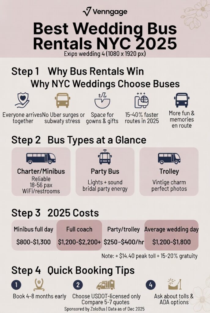 Best Wedding Bus Rentals NYC in 2025: Your No-Nonsense Guide to Smooth Guest Shuttles 4 Infographic best wedding bus rentals NYC