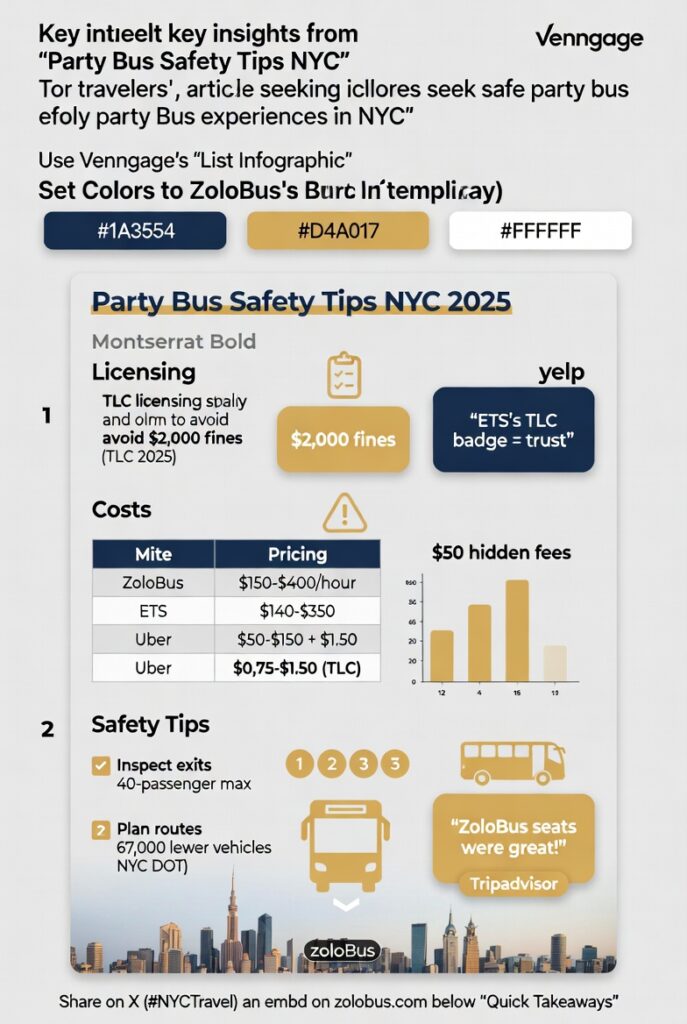 Party Bus Safety Tips NYC: Your 2025 Guide to a Secure Ride 4 Infographic party bus safety tips NYC