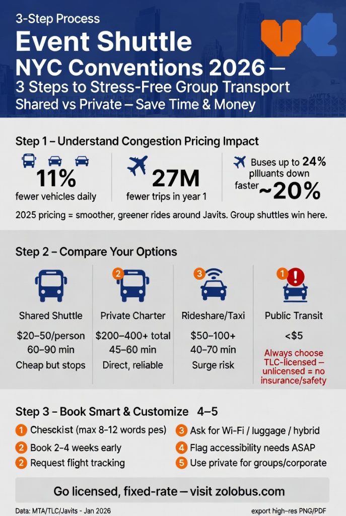 Event Shuttle NYC Conventions: The Ultimate Guide to Choosing the Best in 2026 4 Infographic event shuttle NYC conventions