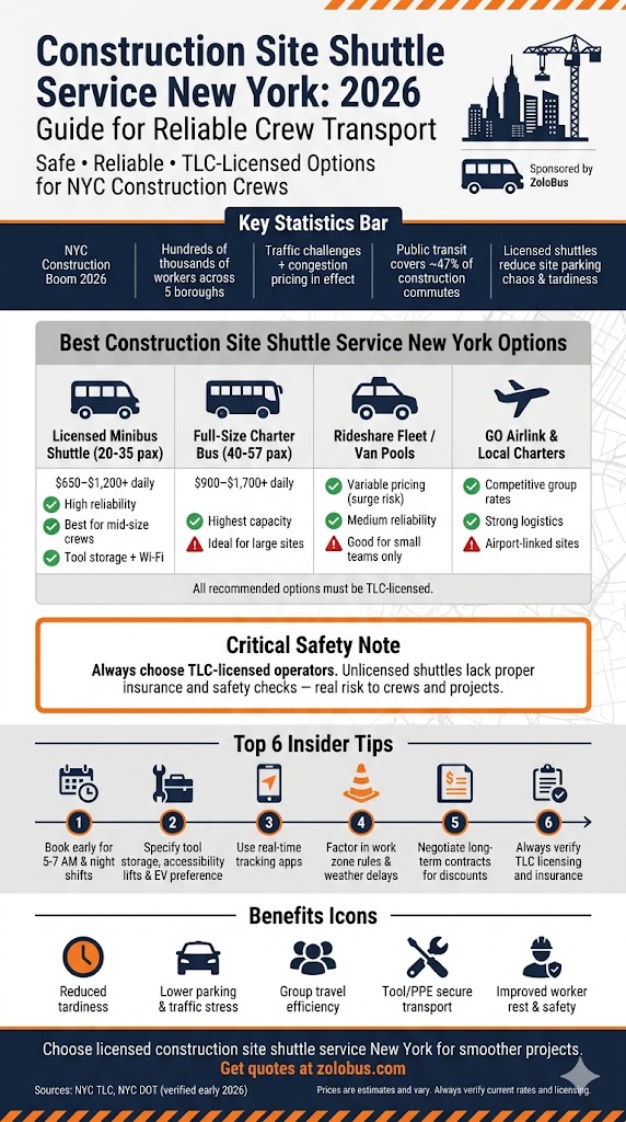 Construction Site Shuttle Service New York – Your Essential 2025 Guide 4 Infographic construction site shuttle service New York