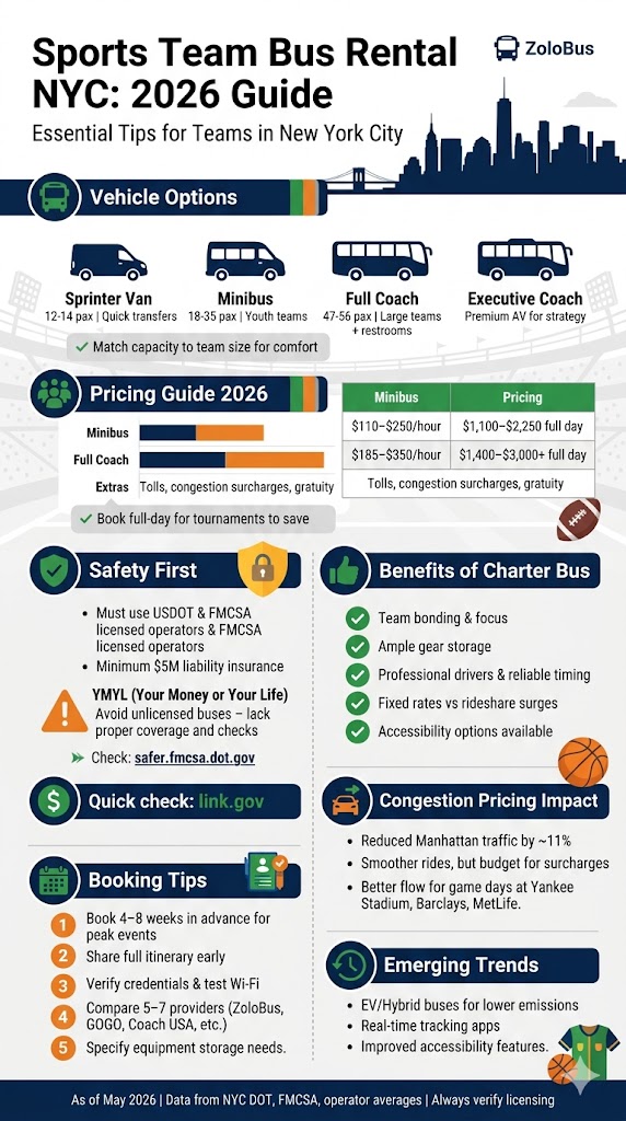 Sports Team Bus Rental NYC: 7 Honest Things Travel Parents Need in 2026 5 Infographic sports team bus rental NYC