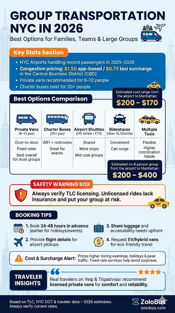 Infographic Group Transportation NYC