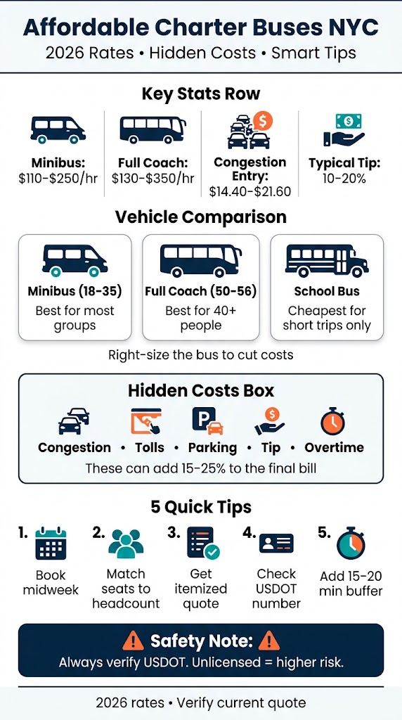 Infographic affordable charter buses nyc