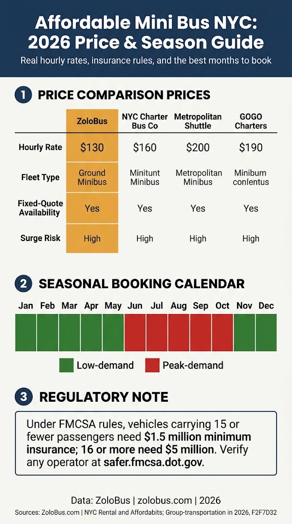Affordable Mini Bus NYC: 7 Honest Booking Tips for 2026 4 Infographic affordable mini bus nyc