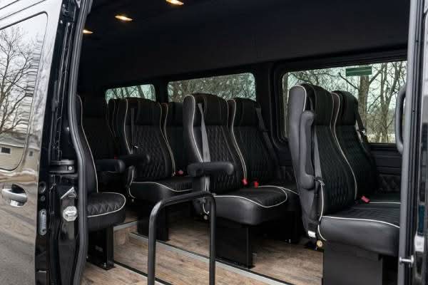 18 Internal luxury sprinter van leather seats 14pax zolobus fleet